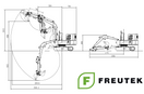 Foto tecnica mini escavatore Freutek