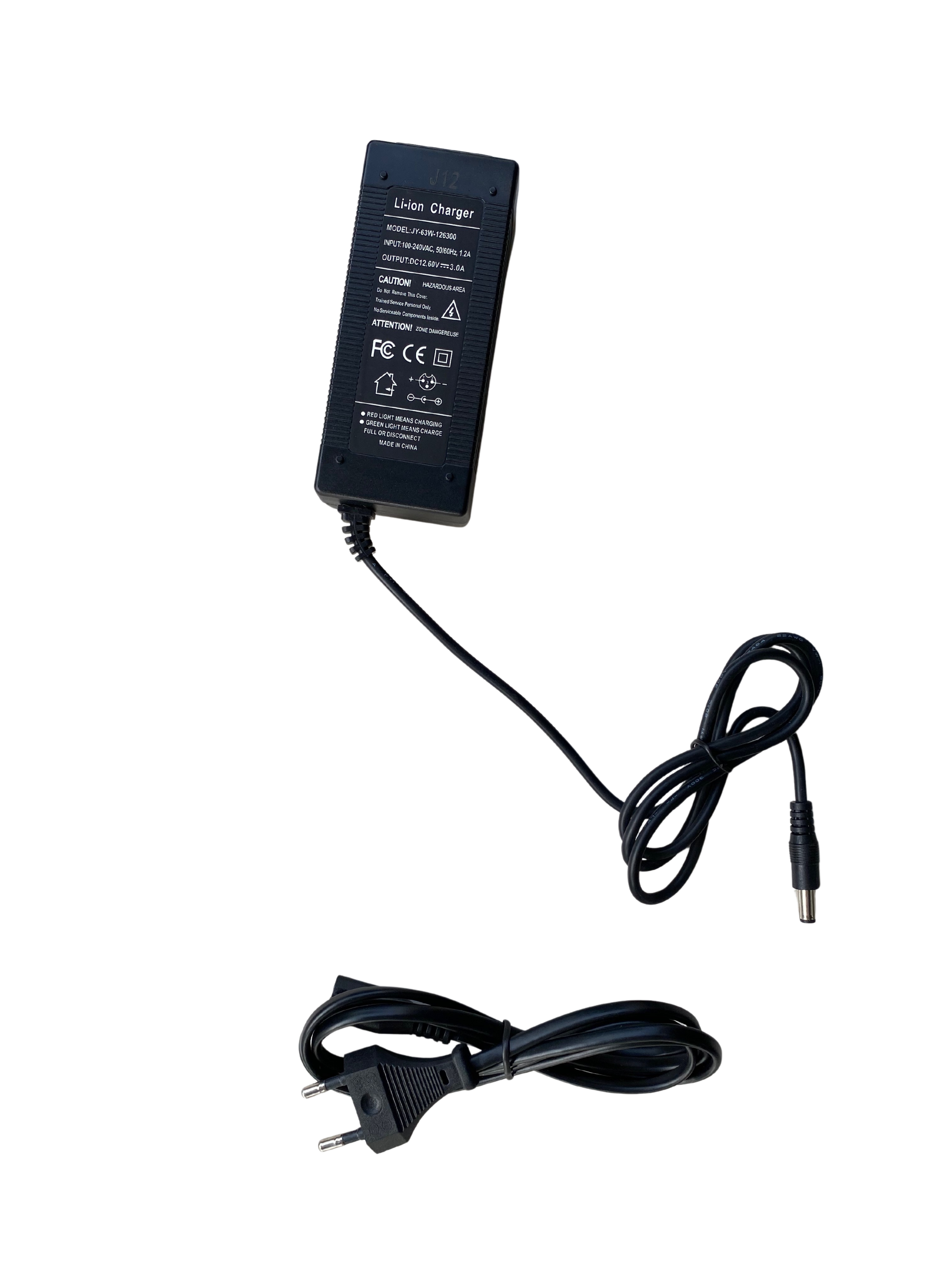 LON0001 - Carica Batteria Li-Ion 12.6V 3000 mAh