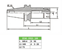 ATT0008 - Tool holder cones BT40-ER32 - set of 5