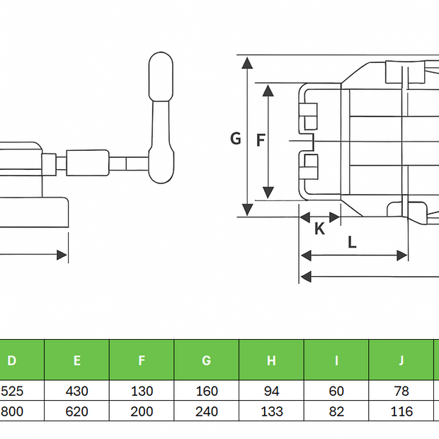 ATT0013 - 6'' Hydraulic Clamp - 4500 kg