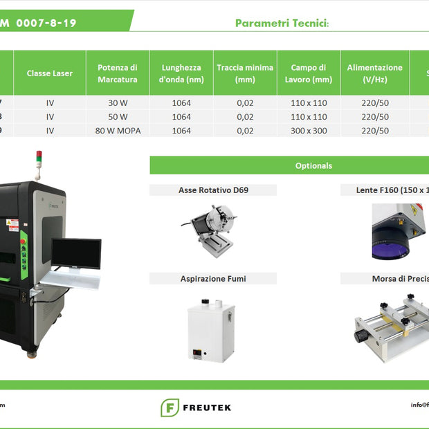 LMM0019 - All-in-One Fiber Laser Marker 80W, 300 x 300 mm