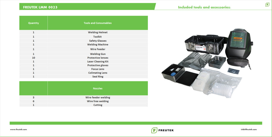 LMM0023 - Combinata Laser 3 in 1 (saldatura, pulitura, taglio) 1500 W