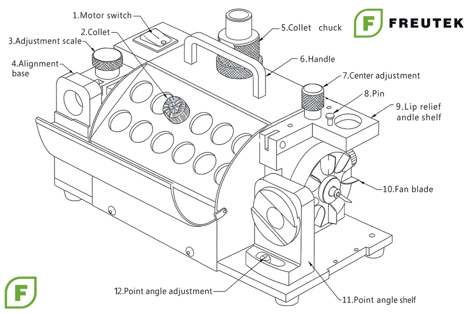 LON0002 - Affilatrice Per Punte - ф3-13mm