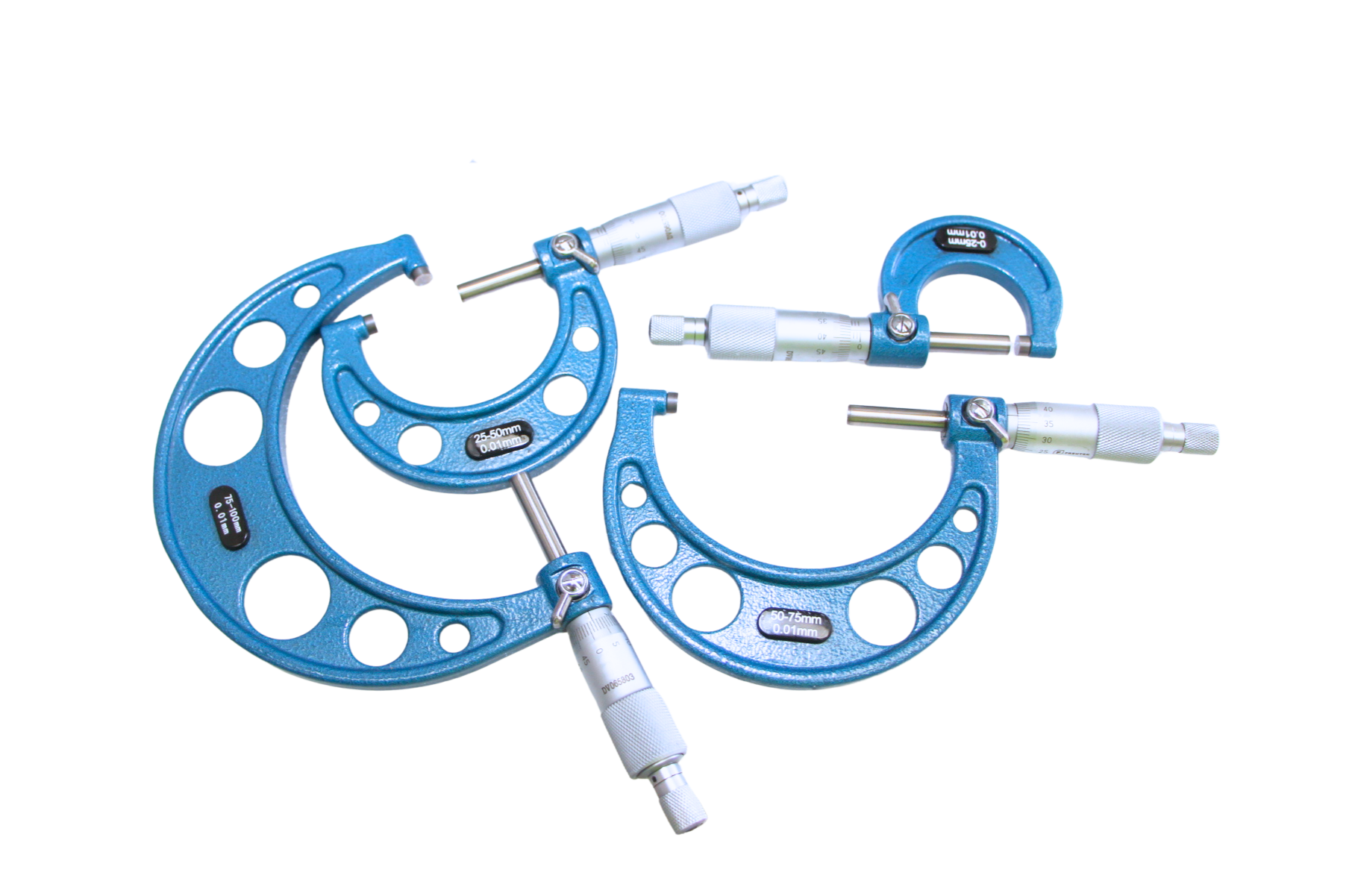 SDM0054 - Set di Micrometri Centesimali ad Arco per Esterni 0-100mm (4 unità)