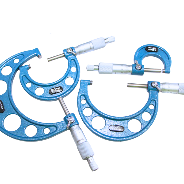 SDM0054 - Set di Micrometri Centesimali ad Arco per Esterni 0-100mm (4 unità)