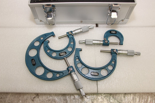 SDM0054 - Set of 4 External Centesimal Micrometers 0-100 x 0.01mm