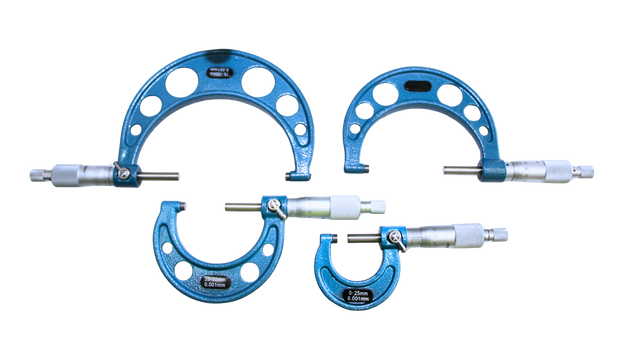 SDM0055 - Set di Micrometri Millesimali ad Arco per Esterni 0-100mm (4 unità)