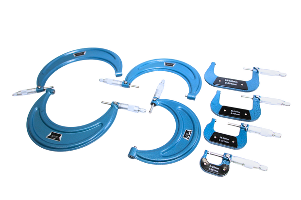 SDM0056 - Set di Micrometri Millesimali per Esterni 0-200mm (8 unità)