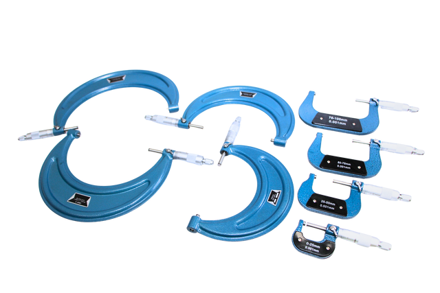 SDM0056 - Set di Micrometri Millesimali per Esterni 0-200mm (8 unità)