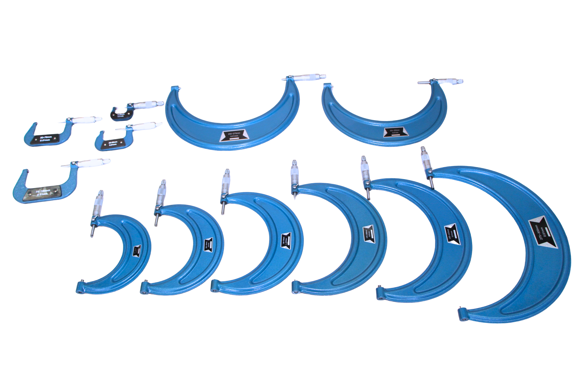 SDM0057 - Set di Micrometri Centesimali per Esterni 0-300mm (12 unità)