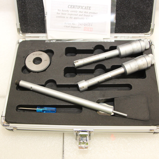 SDM0065 - Set di Micrometri per Interni a Tre Punte 12-20 mm - Gradiente 0,005mm (2 unità)