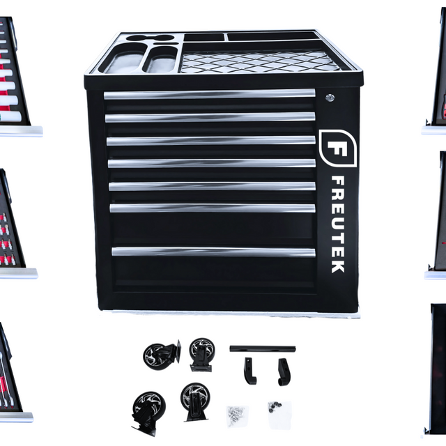 TOL2801 - Cassettiera Portautensili con 280 pezzi e Armadietto Laterale