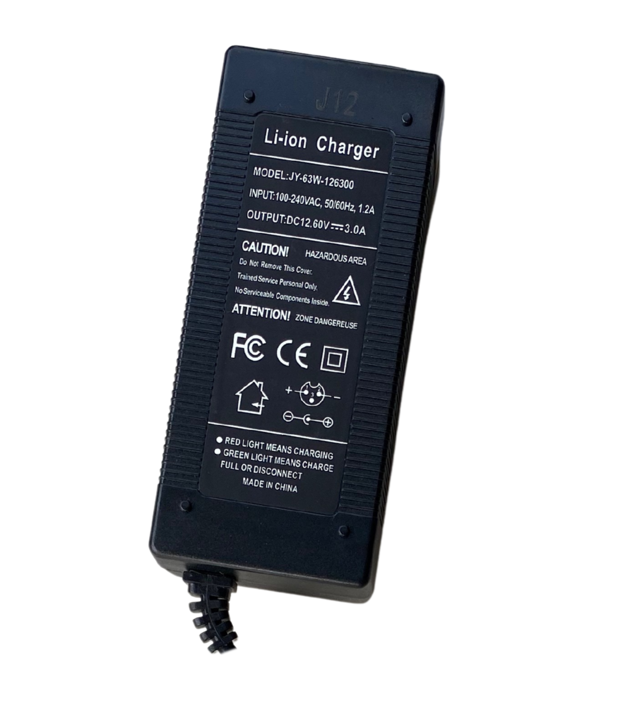 LON0001 - Carica Batteria Li-Ion 12.6V 3000 mAh